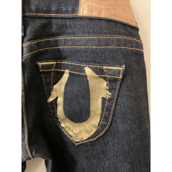 True Religion Brand Dark Denim Jeans Size 26, Made In USA - Picture 7 of 14